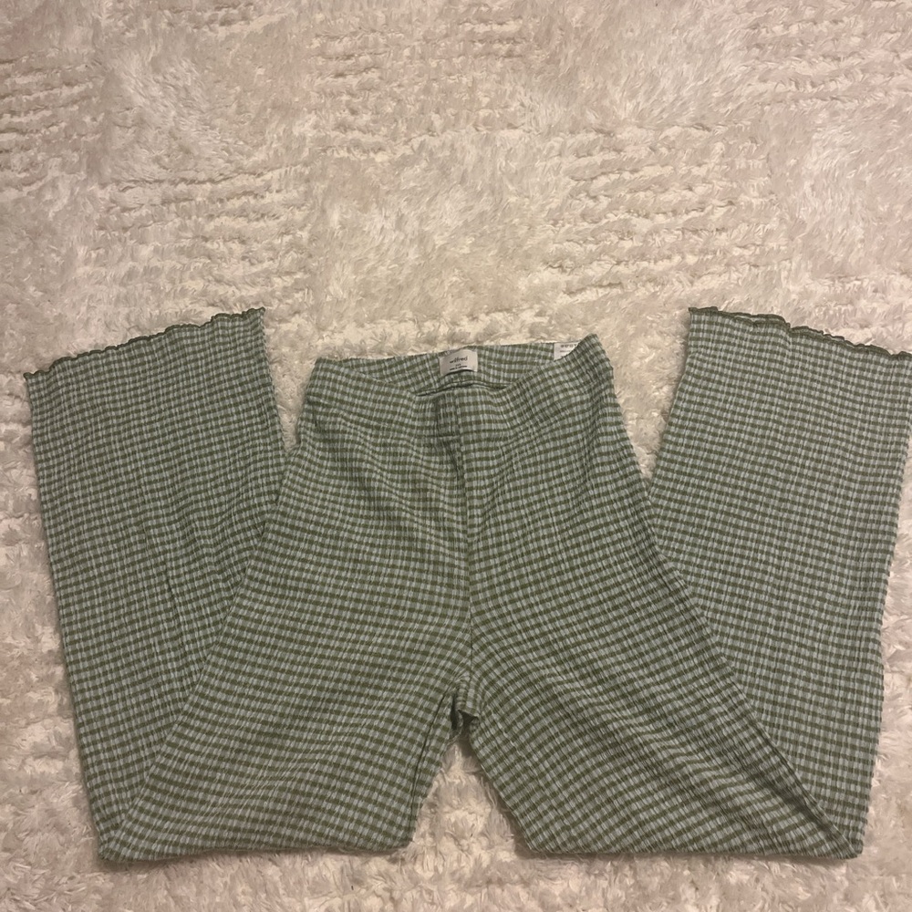 Wilfred Sage and White Striped Pants